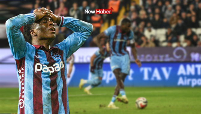 Onuachu penaltı kaçırdı, Trabzonspor Antalya'da yıkıldı: 1-1