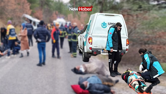 Karabük’te öğrencileri taşıyan minibüs 5 metreden alt yola düştü: 17 yaralı