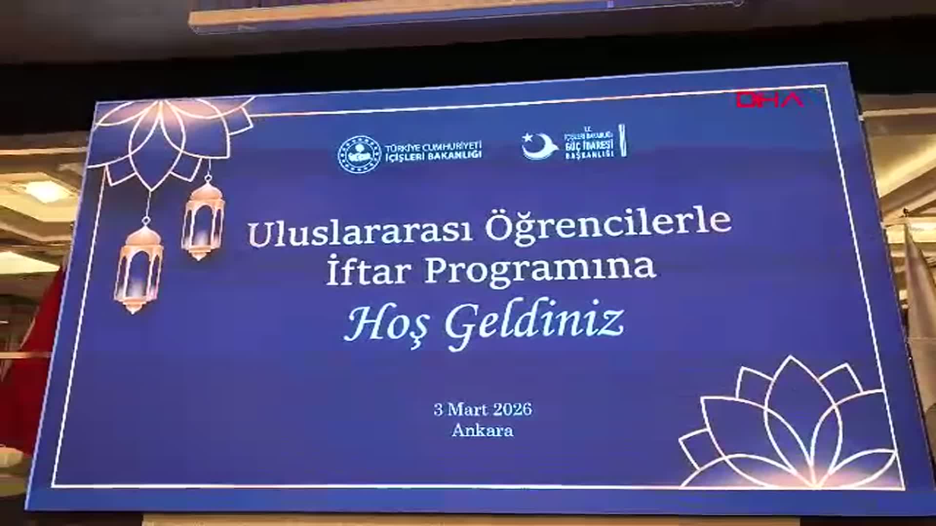 Uluslararası Öğrenciler için İftar Programı Düzenlendi