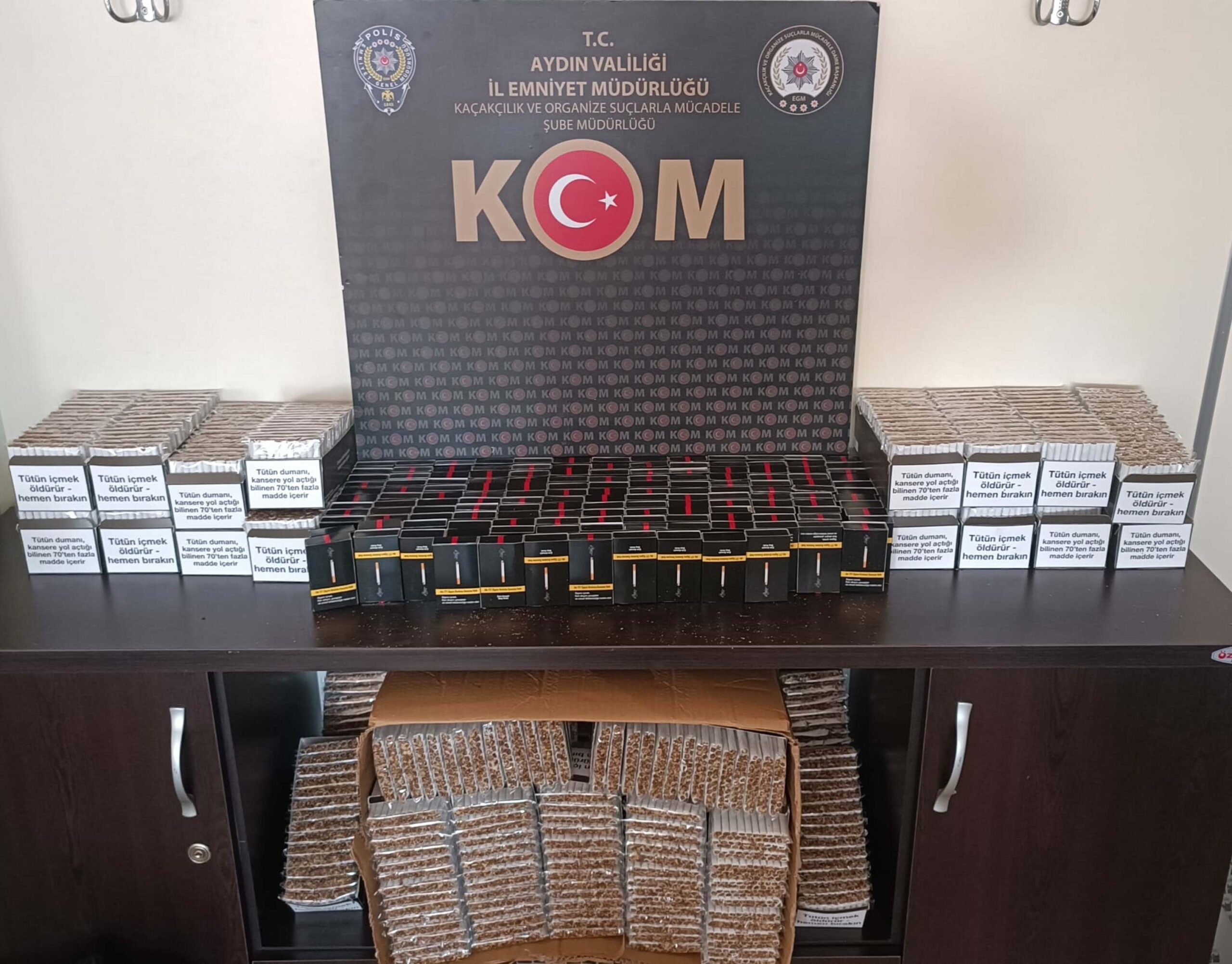 Aydın'da Yüzlerce Kaçak Ürün Ele Geçirildi
