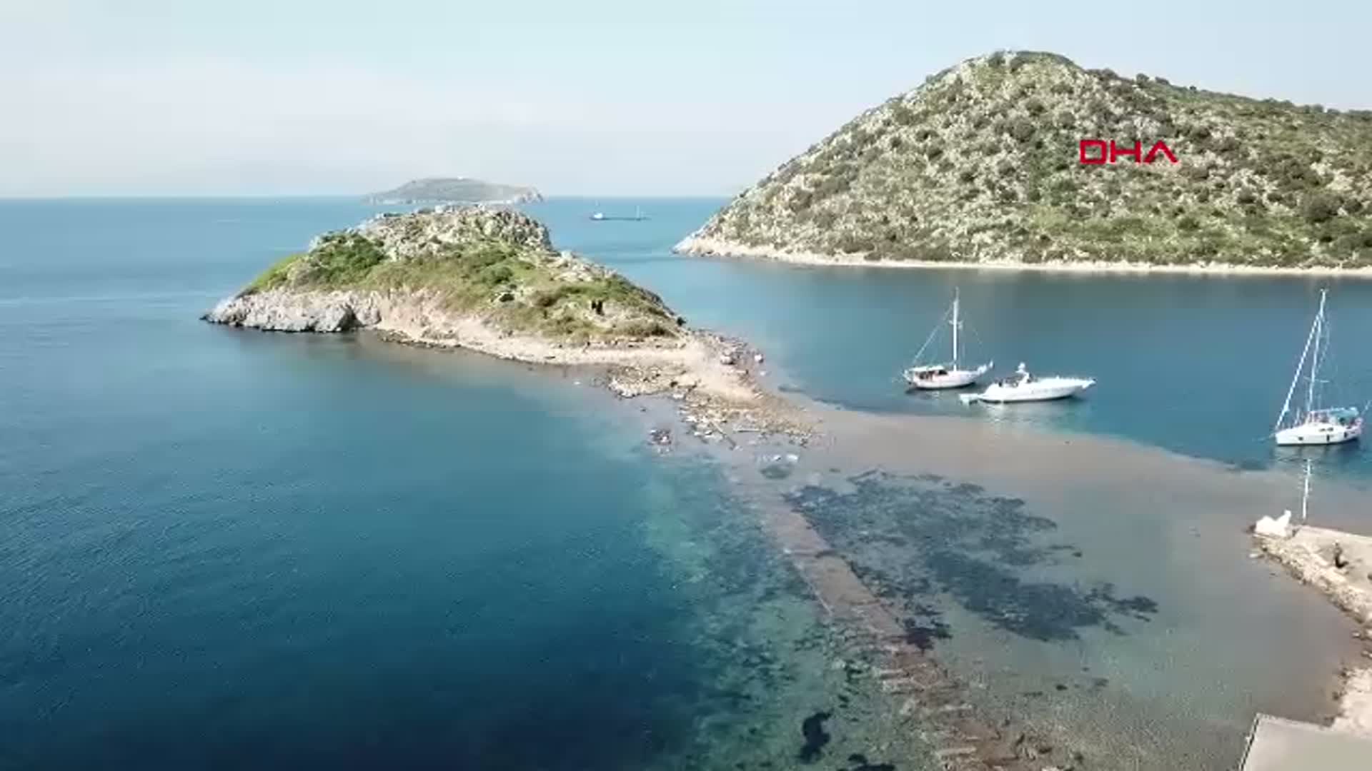 Bodrum’da Deniz Çekildi, Tarihi 'Kral Yolu' Yeniden Görünür Hale Geldi