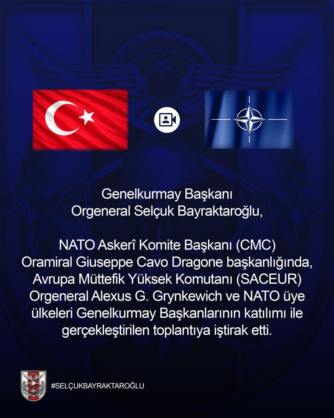 Selçuk Bayraktaroğlu NATO Genelkurmay Başkanları Toplantısına Katıldı