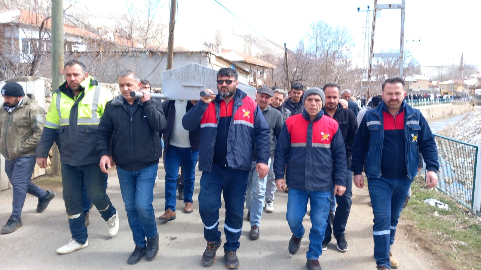 Kayseri'de Madenci Bayram Bostancı Son Yolculuğuna Uğurlandı