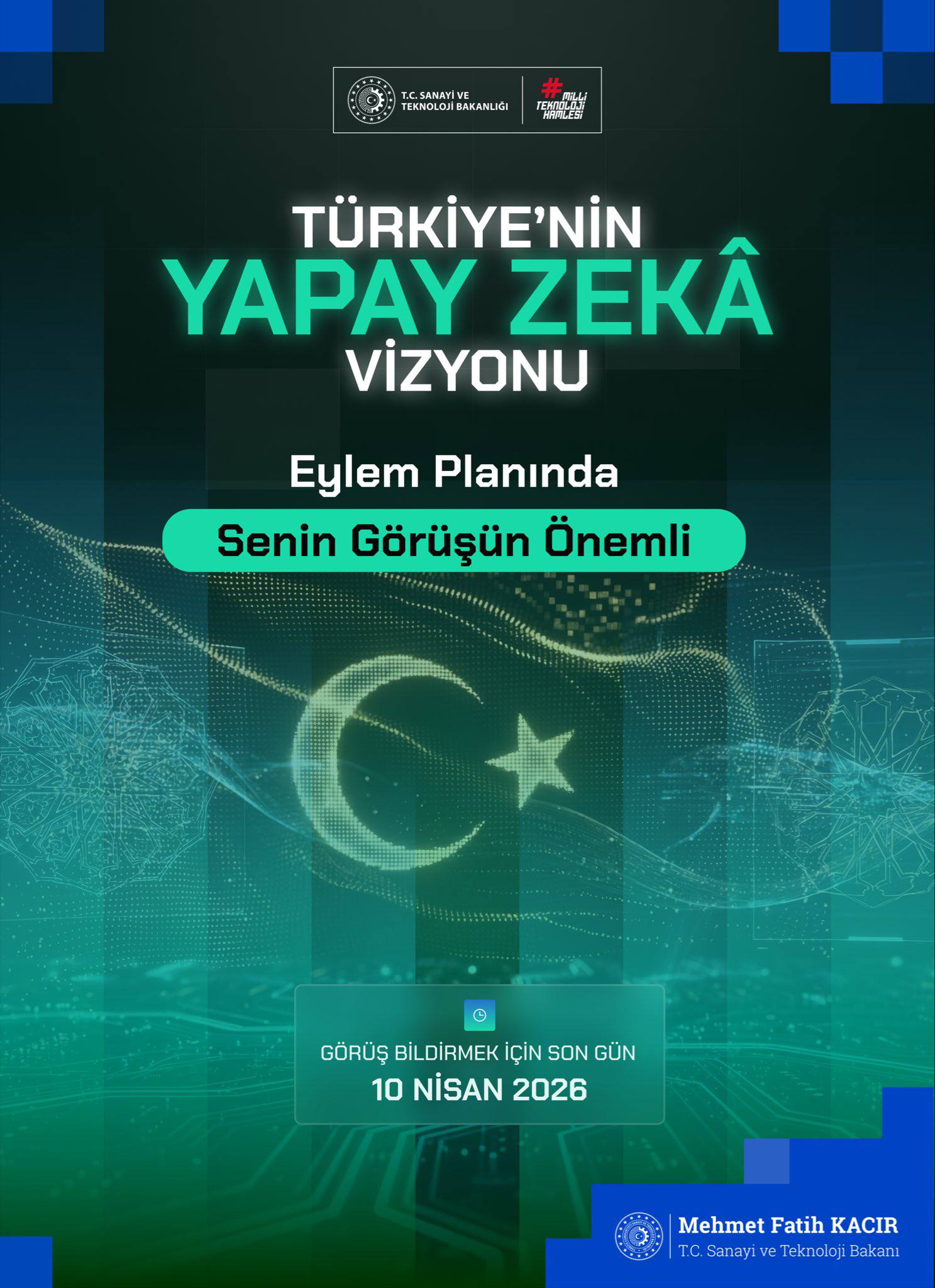 Bakan Kacır, Yapay Zeka Eylem Planı İçin Öneri Toplama Sürecini Başlattı