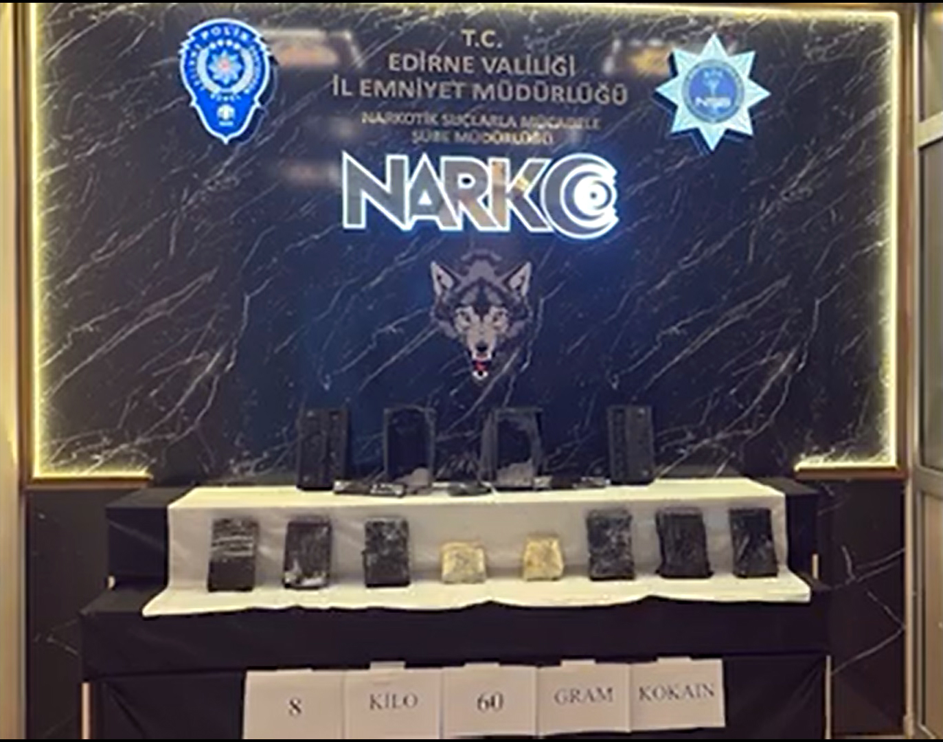 Kapıkule Sınır Kapısı'nda 8 Kilo 60 Gram Kokain Ele Geçirildi