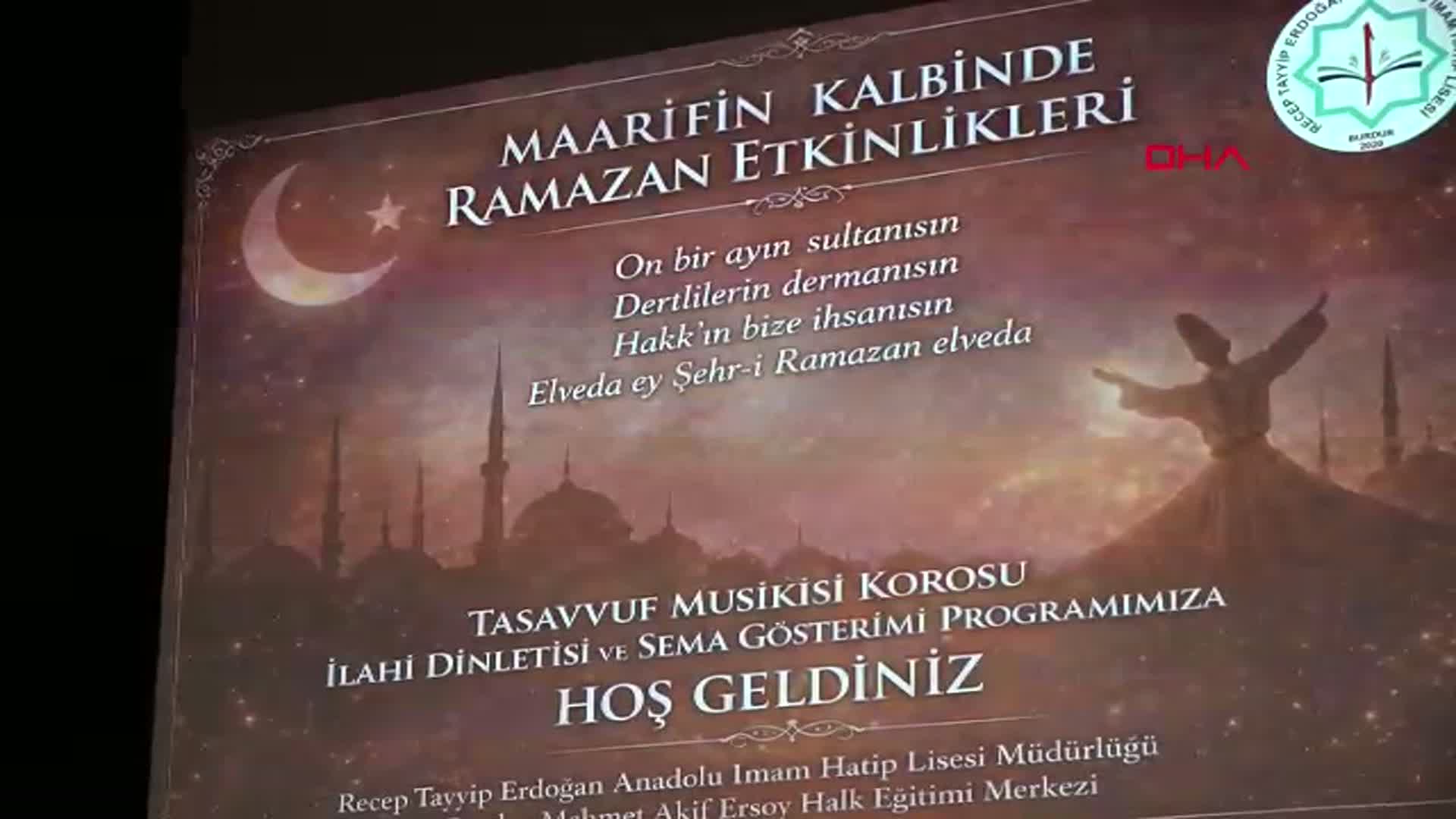 Burdur'da Tasavvuf Musikisi Konseri Coşkusu