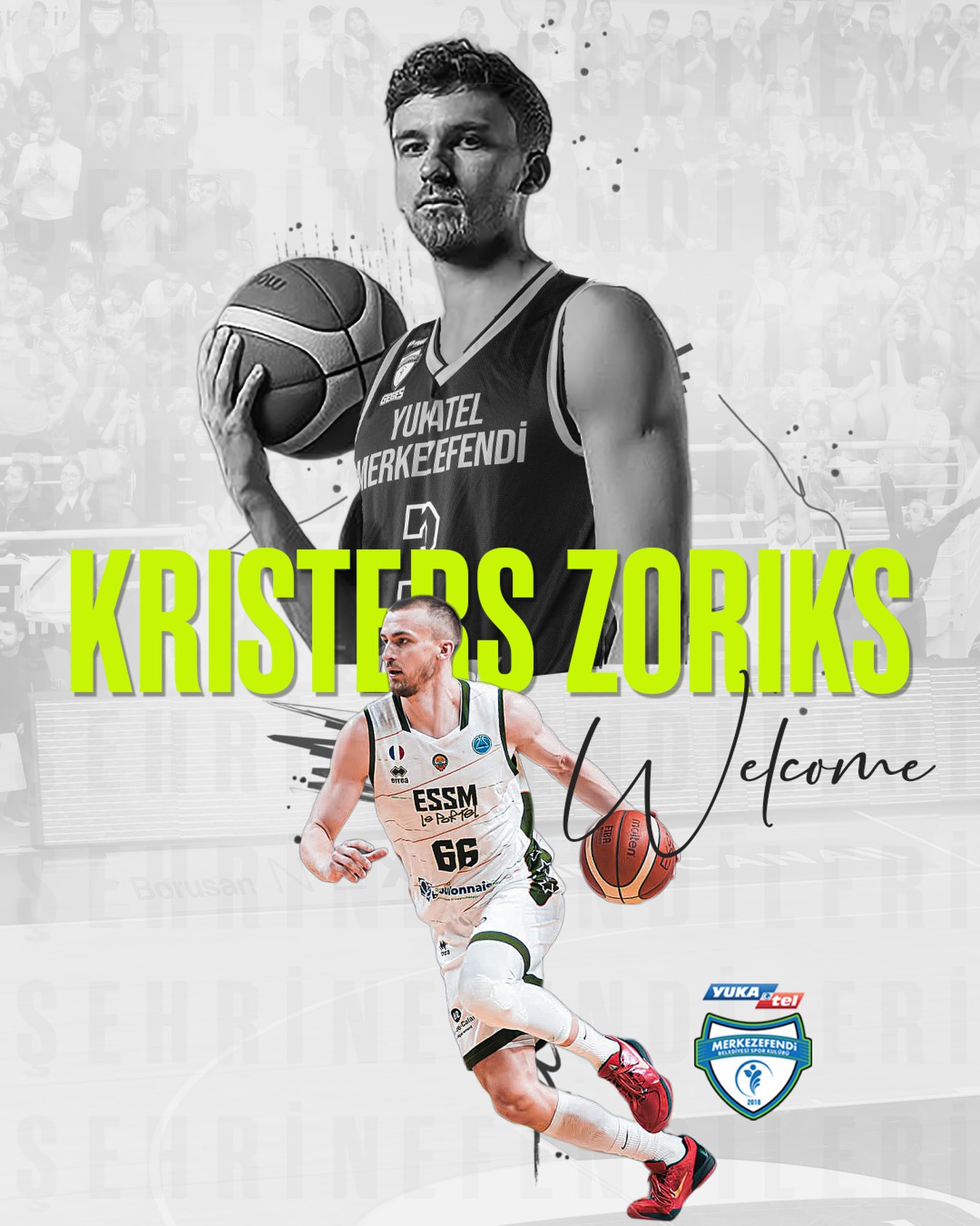 Yukatel Merkezefendi Belediyesi, Letonyalı Guard Krister Zoriks'i Transfer Etti