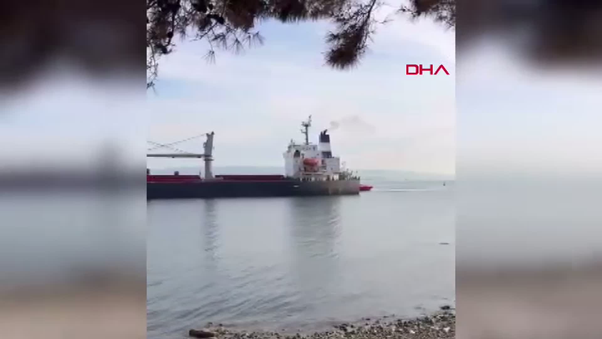 Çanakkale Boğazı'nda Dökme Yük Gemisi Karaya Oturdu
