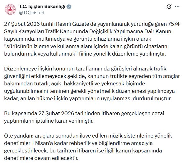 Araçlara Sonradan Eklenen Sistemlerle İlgili Cezalar İptal Edildi