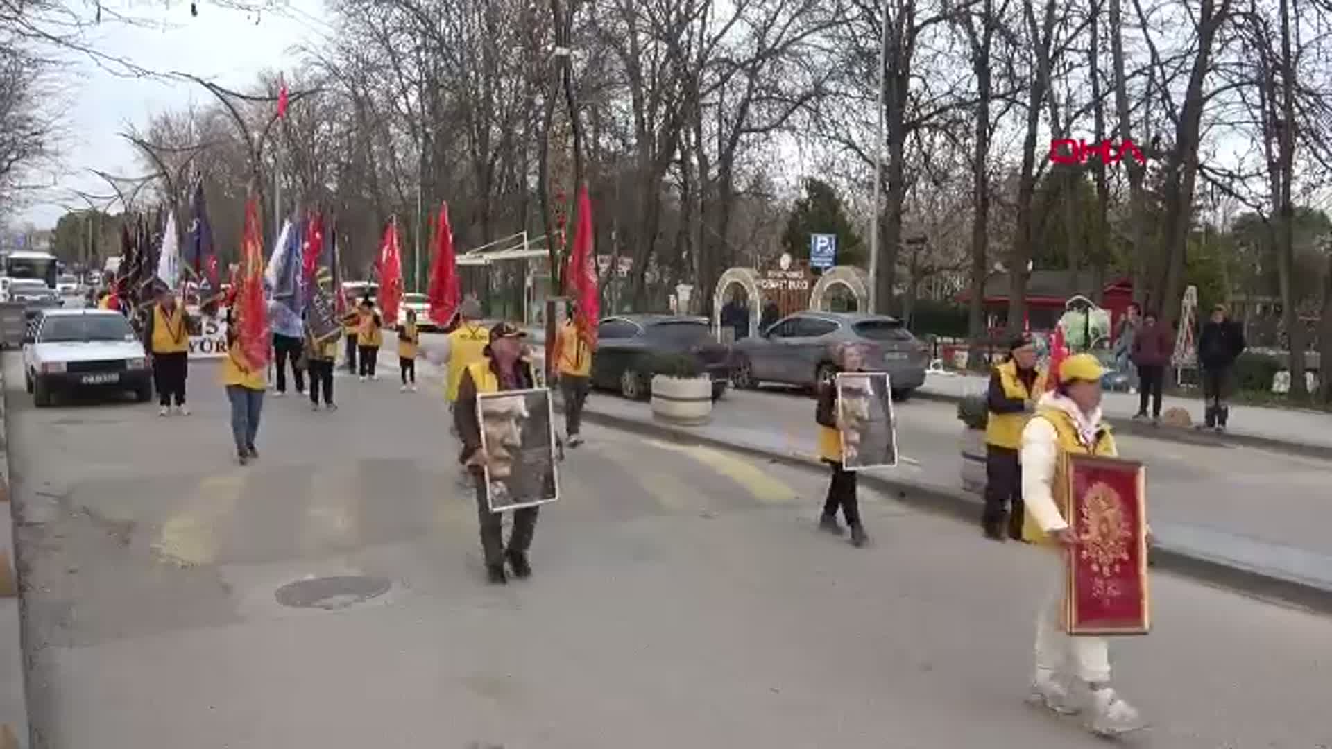 Edirne'ye Ulaşan '57'nci Alay' Korteji, Kahramanlıkları Yaşatıyor