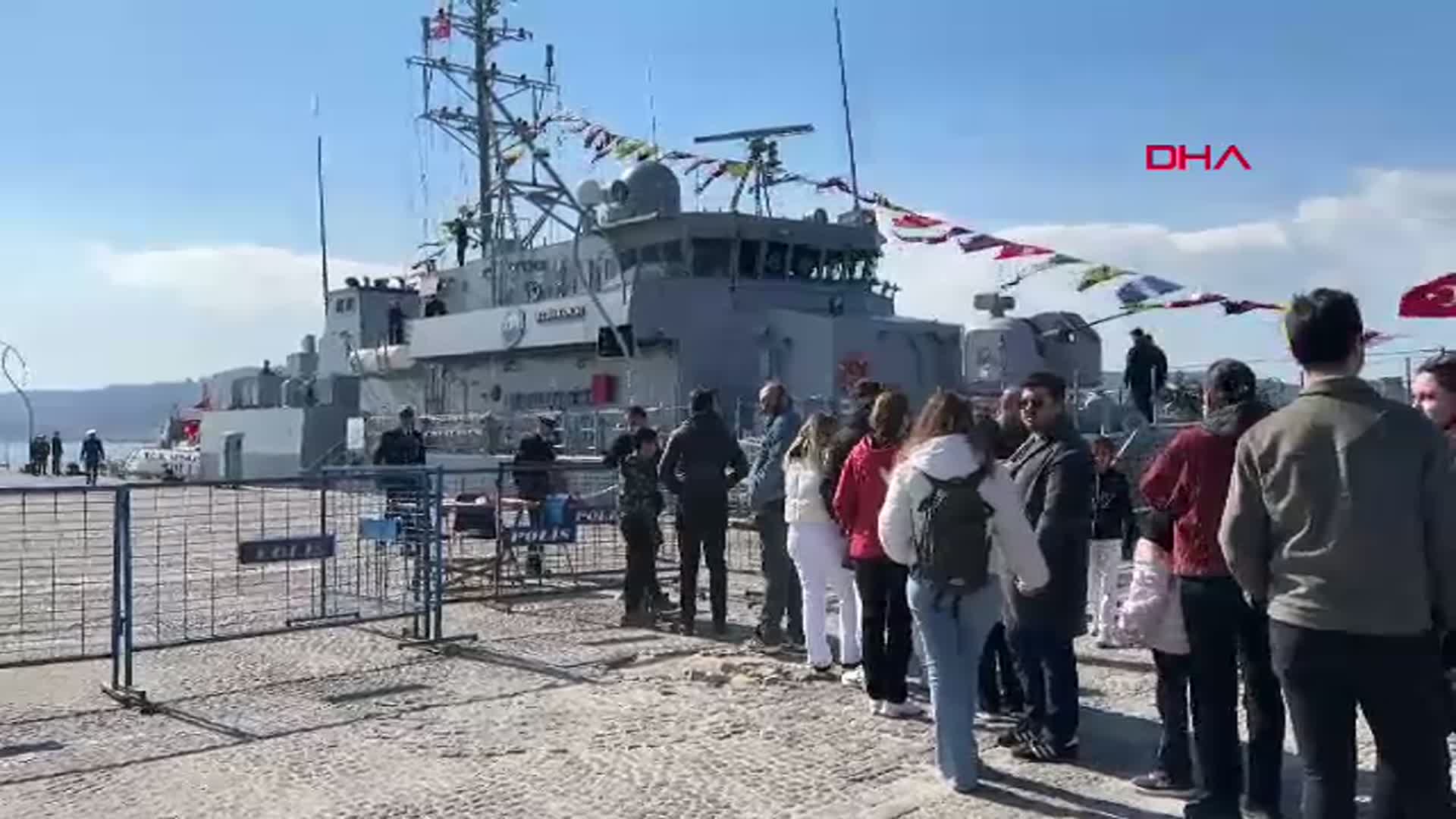 Deniz Kuvvetleri Komutanlığı'na Bağlı Gemi Ziyareti Çanakkale'de Yapıldı