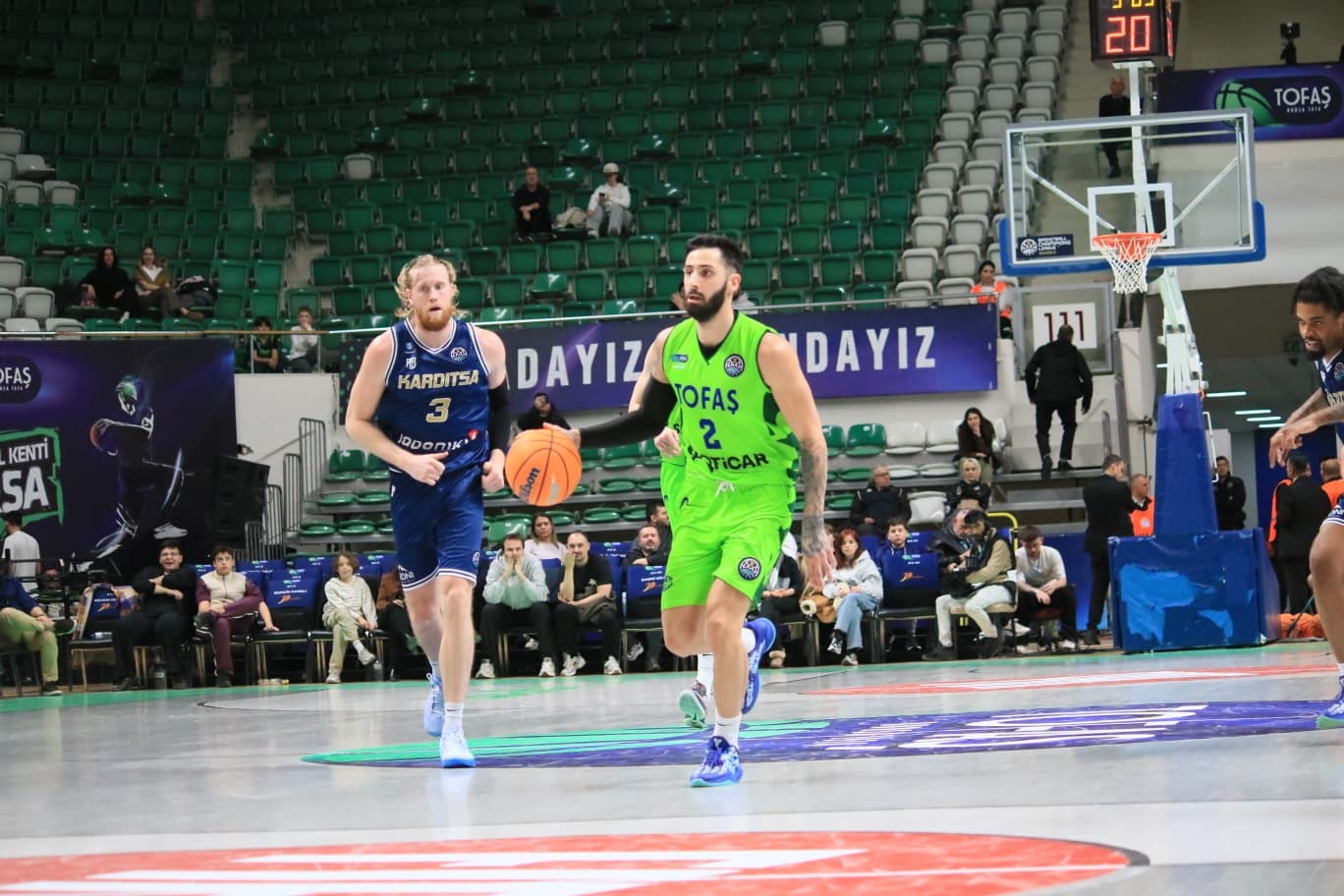 TOFAŞ, Karditsa Laponiki'ye 90-98 Mağlup Oldu