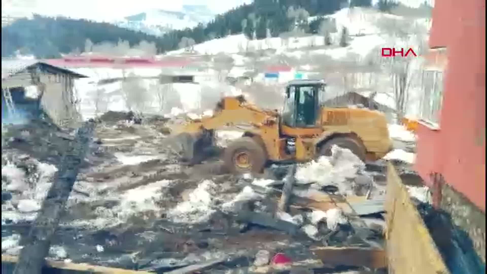 Artvin'de Yangın Felaketi: 1 Ev, 2 Ahır ve 1 Ambar Kül Oldu