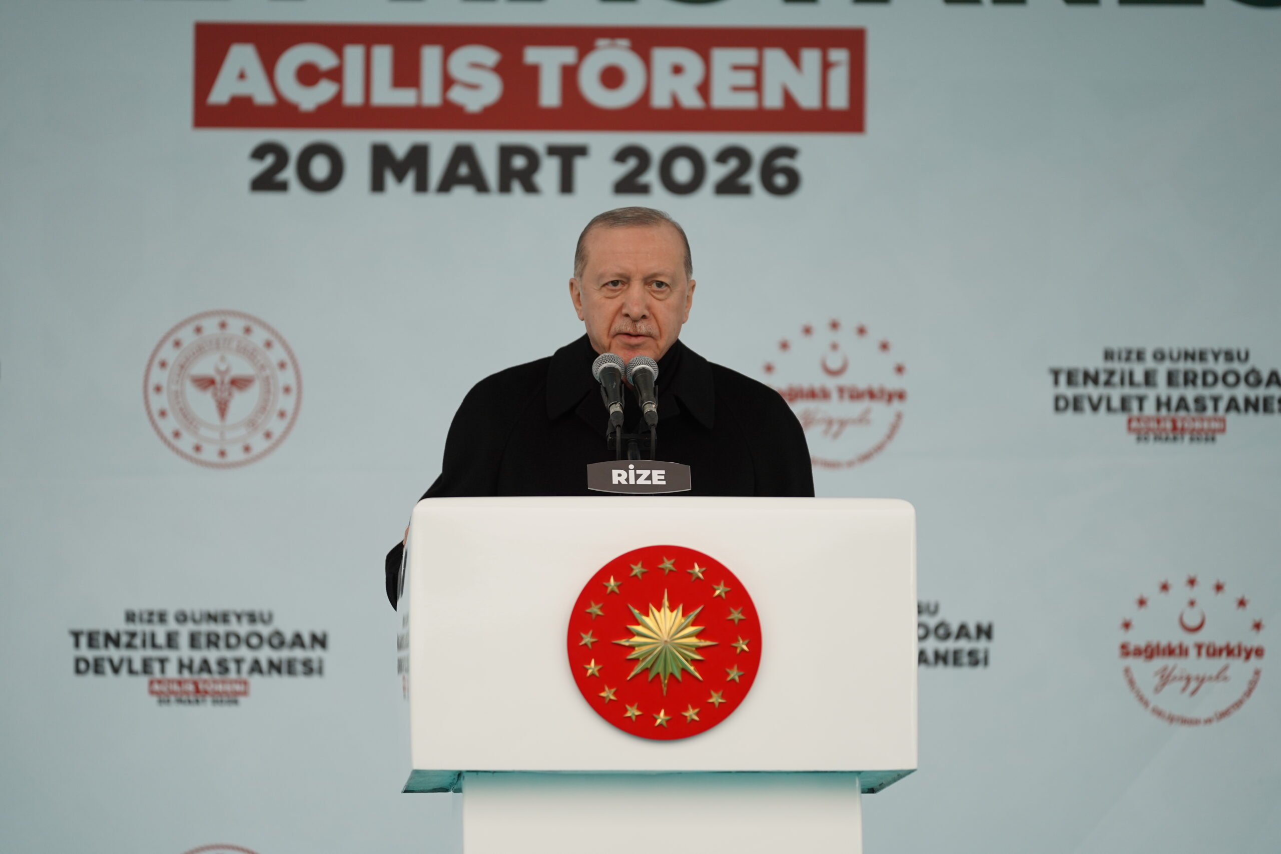 Cumhurbaşkanı Erdoğan, Güneysu'daki Tenzile Erdoğan Devlet Hastanesi’nin Açılış Törenine Katıldı