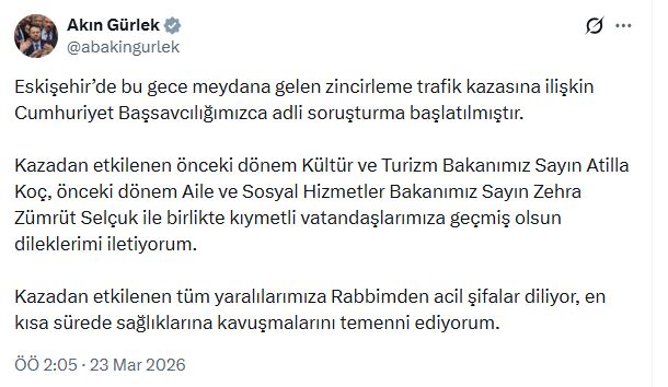 Eskişehir'deki Zincirleme Trafik Kazasında Soruşturma Başlatıldı