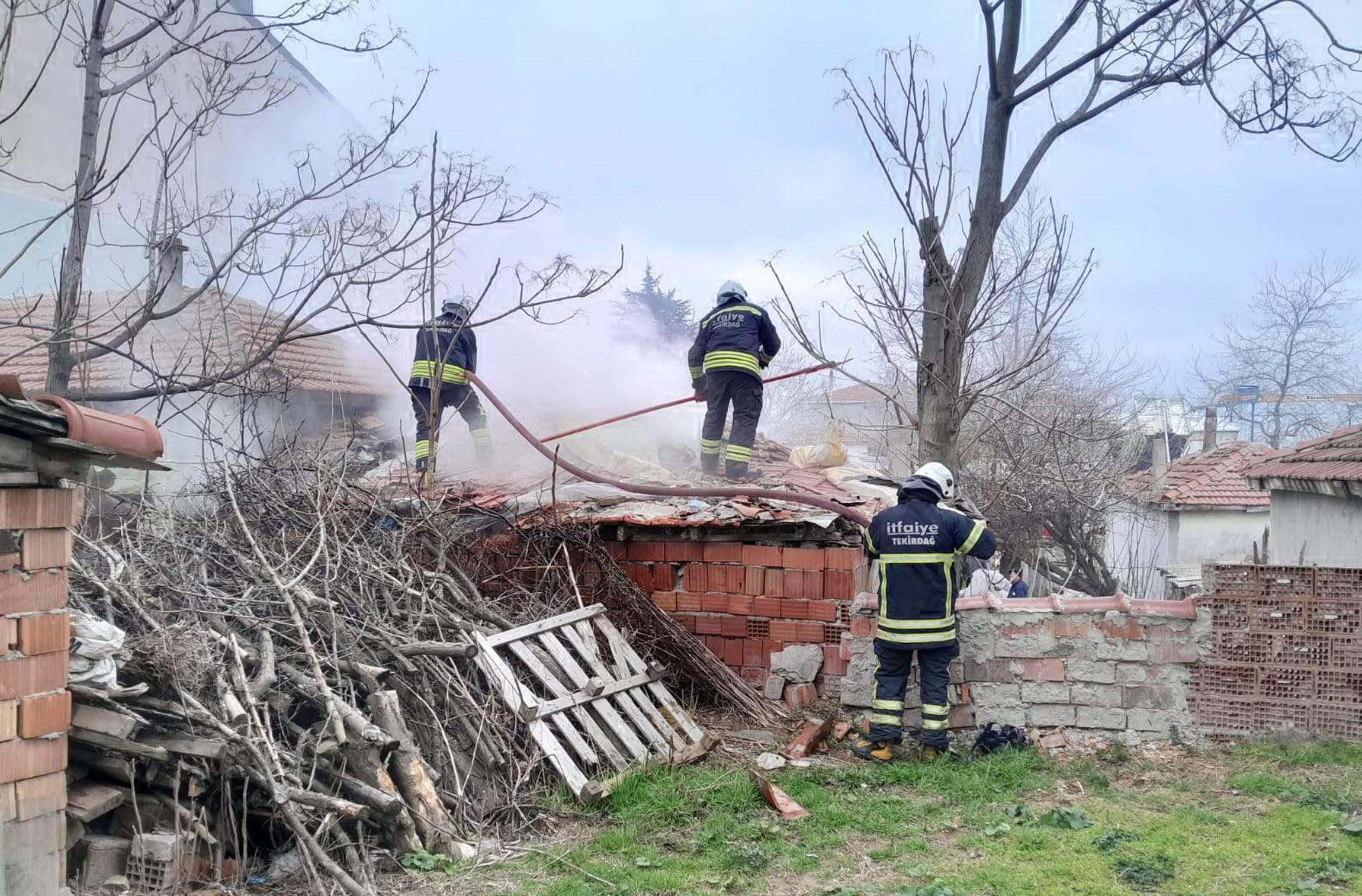 Malkara'da Yangın: Bedensel Engelli Arif Sargan Yaralandı