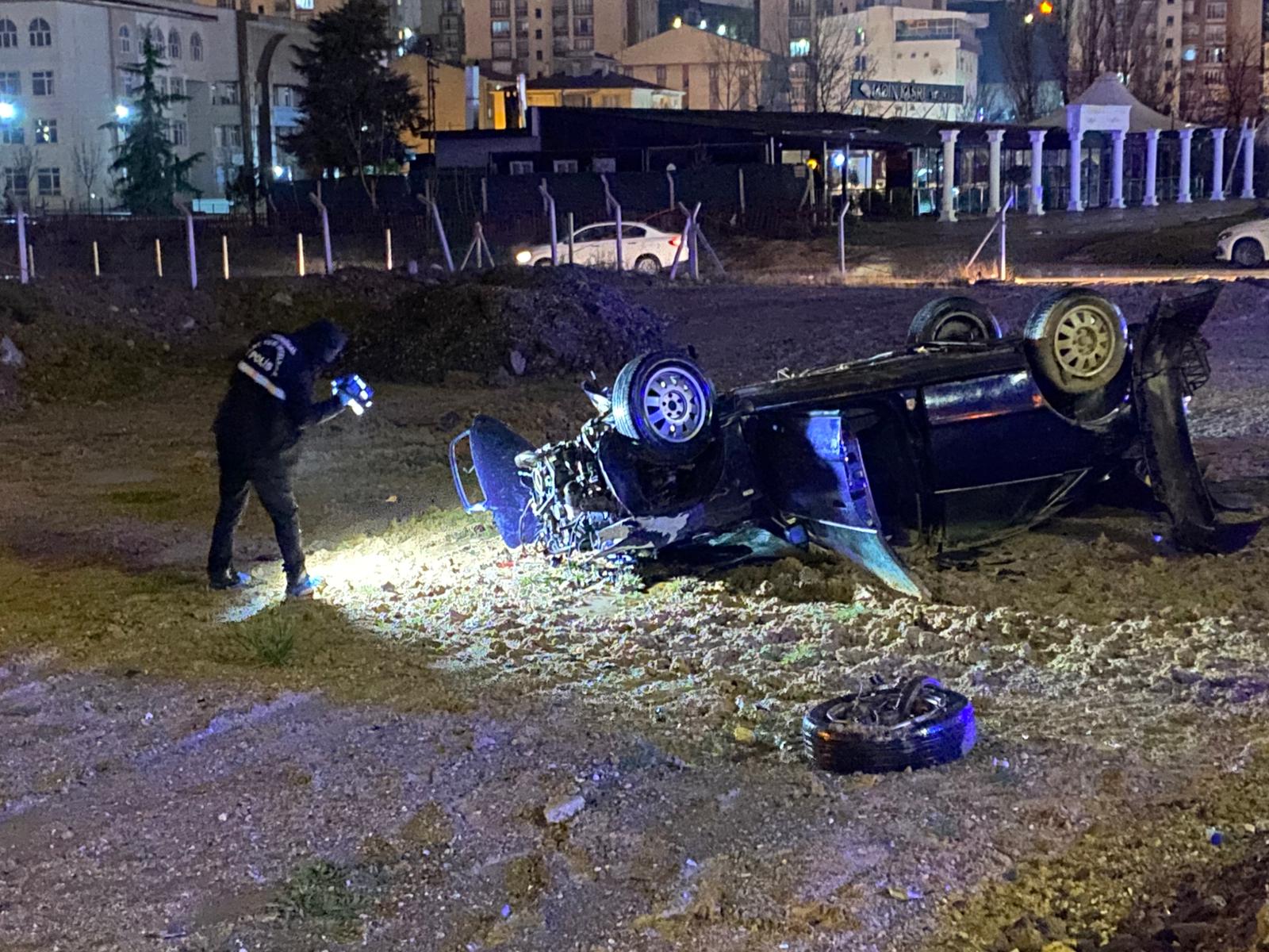 Ankara'da Feci Kaza: Takla Atan Araçta 1 Ölü