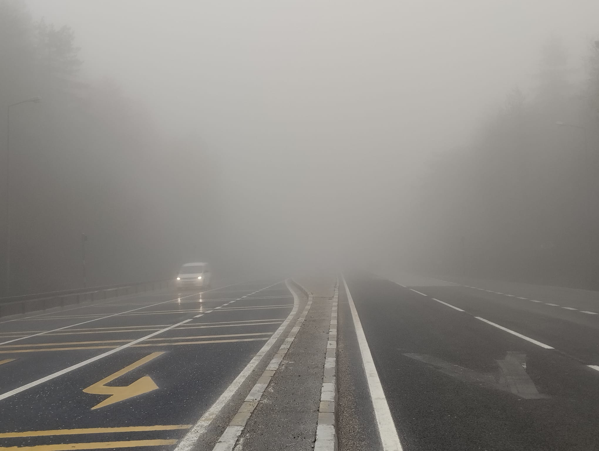 Bolu Dağı Geçişinde Yoğun Sis Alarmı