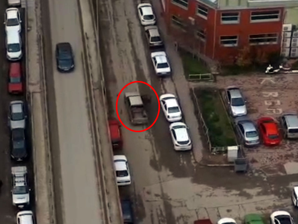 Dron ile Tespit Edilen Ters Şerit Kaçaklığı: Ehliyetsiz Sürücü Yakalandı