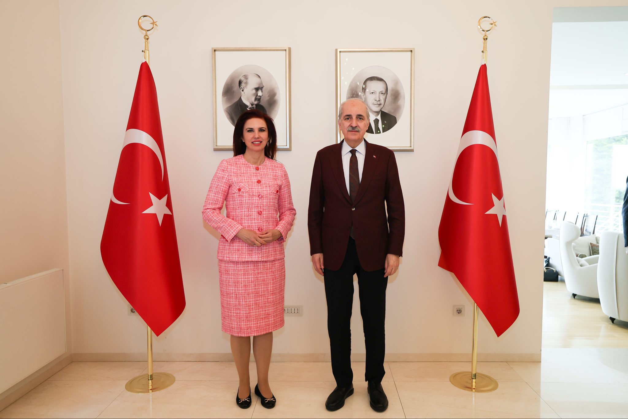 TBMM Başkanı Numan Kurtulmuş, Zagreb Büyükelçiliğini Ziyaret Etti