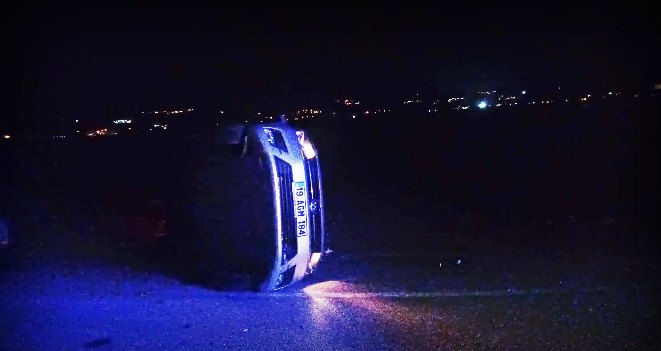 Çorum'da Polis Aracıyla Otomobil Çarpıştı: 3 Yaralı