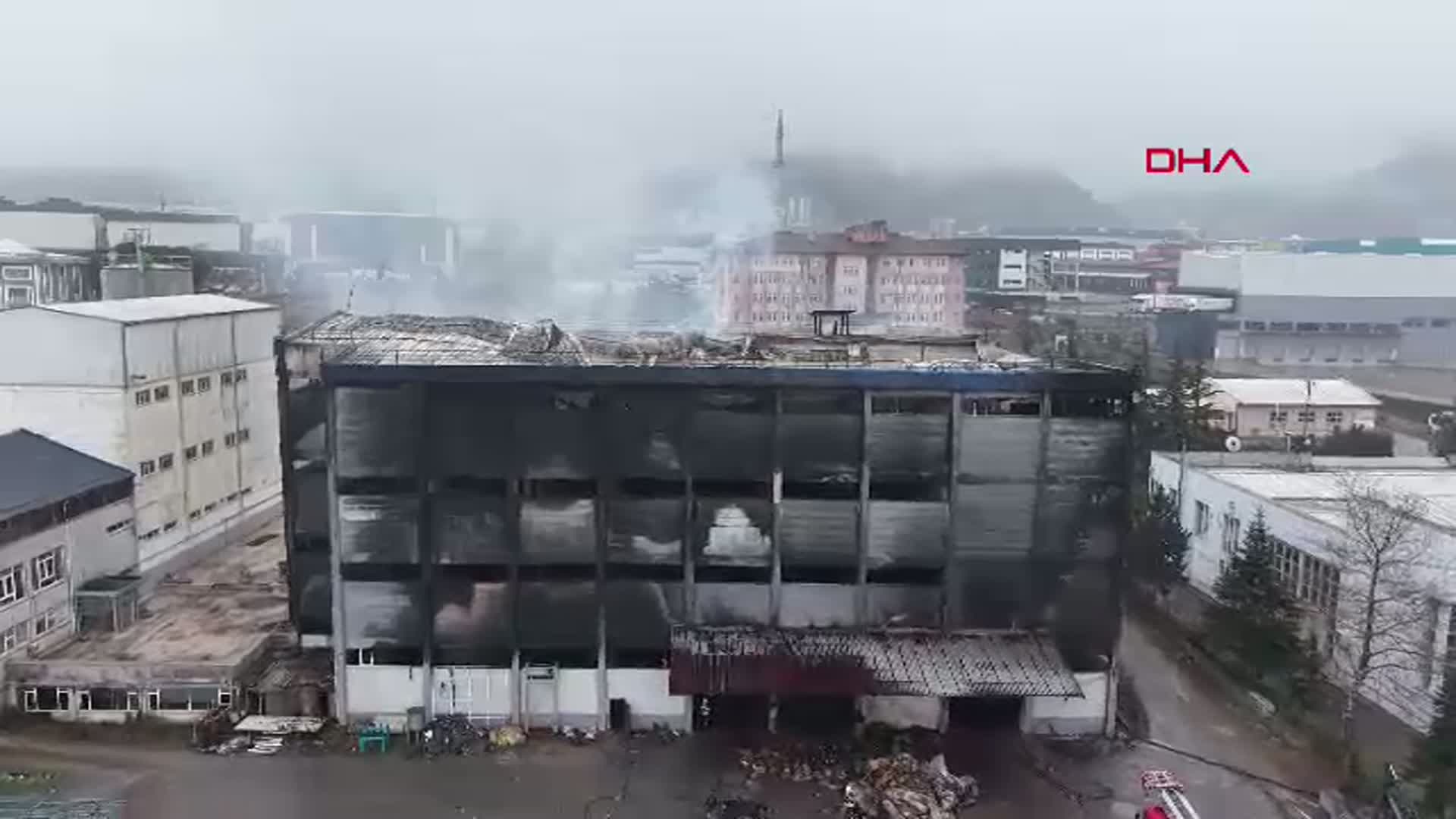 Trabzon'da Fındık Fabrikası Yangını: Hasar Görüntüleri Ortaya Çıktı