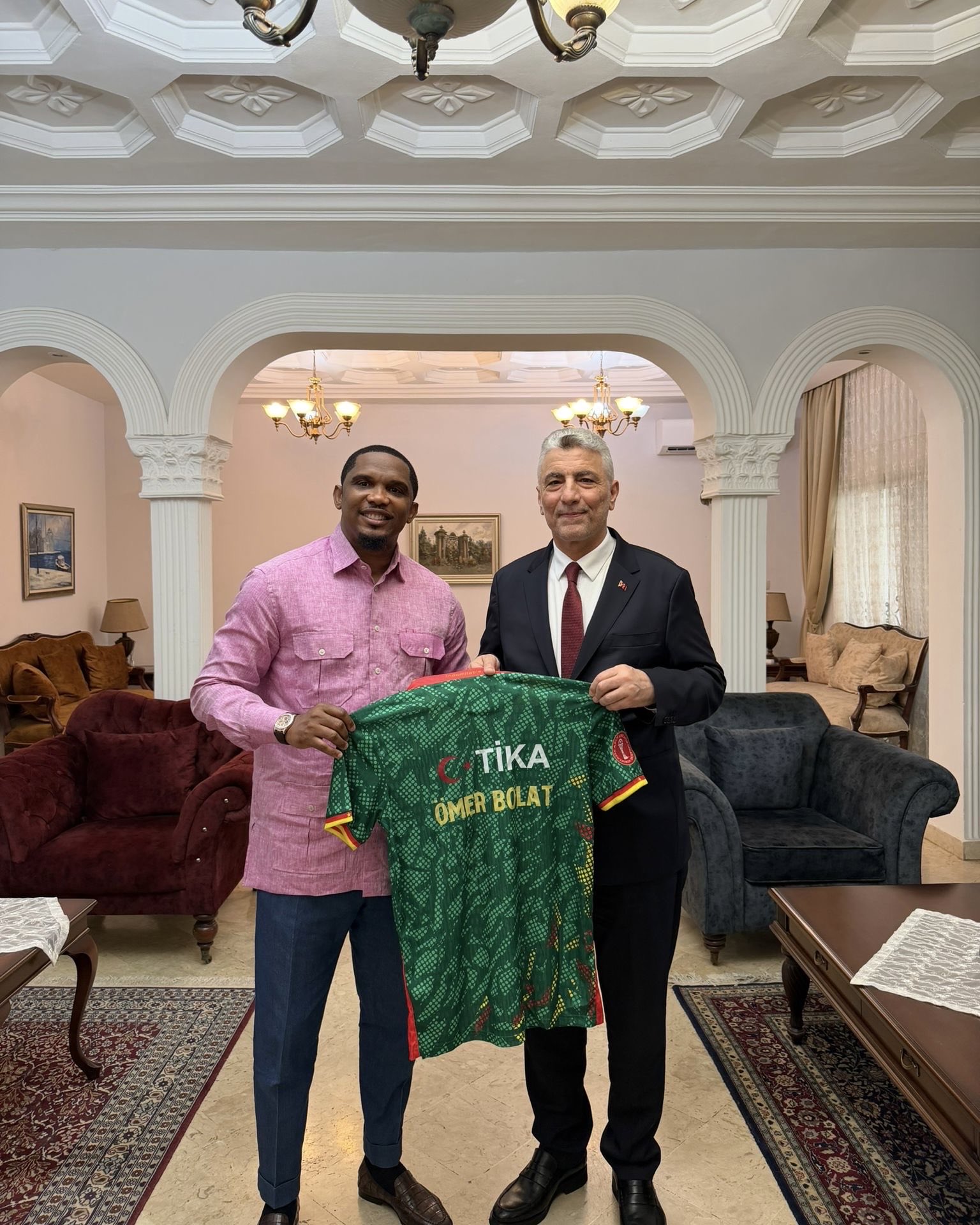 Bakan Ömer Bolat, Samuel Eto’o ile Biraraya Geldi