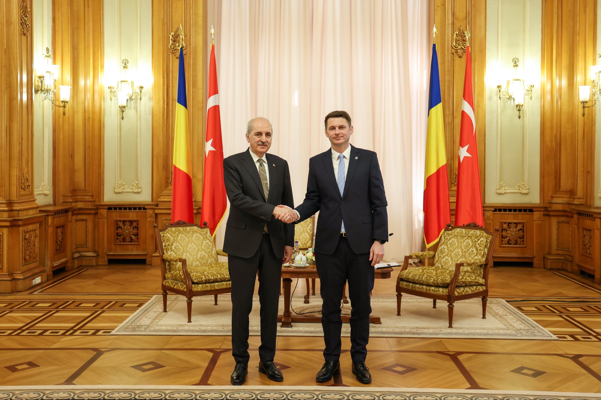 TBMM Başkanı Numan Kurtulmuş Romanya Senato Başkanı ile Görüştü