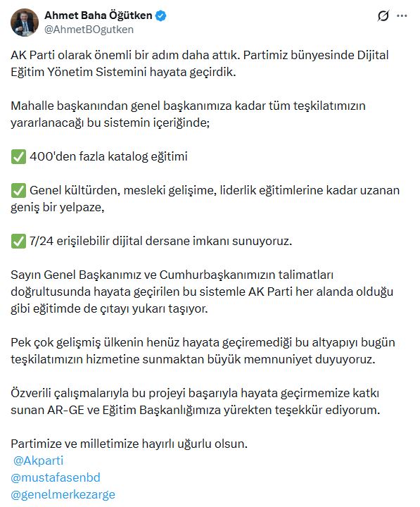 AK Parti'den Dijital Eğitim Yönetim Sistemi Hamlesi
