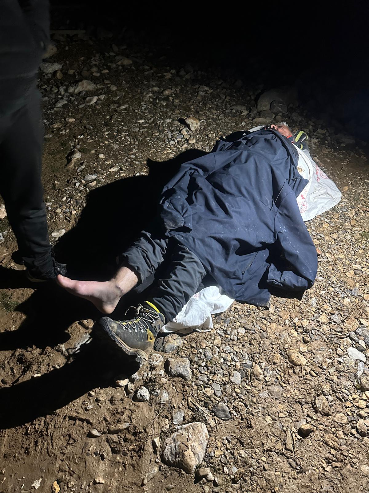 Kahramanmaraş'ta Bacağı Kırılan Dağcı Askeri Helikopterle Kurtarıldı