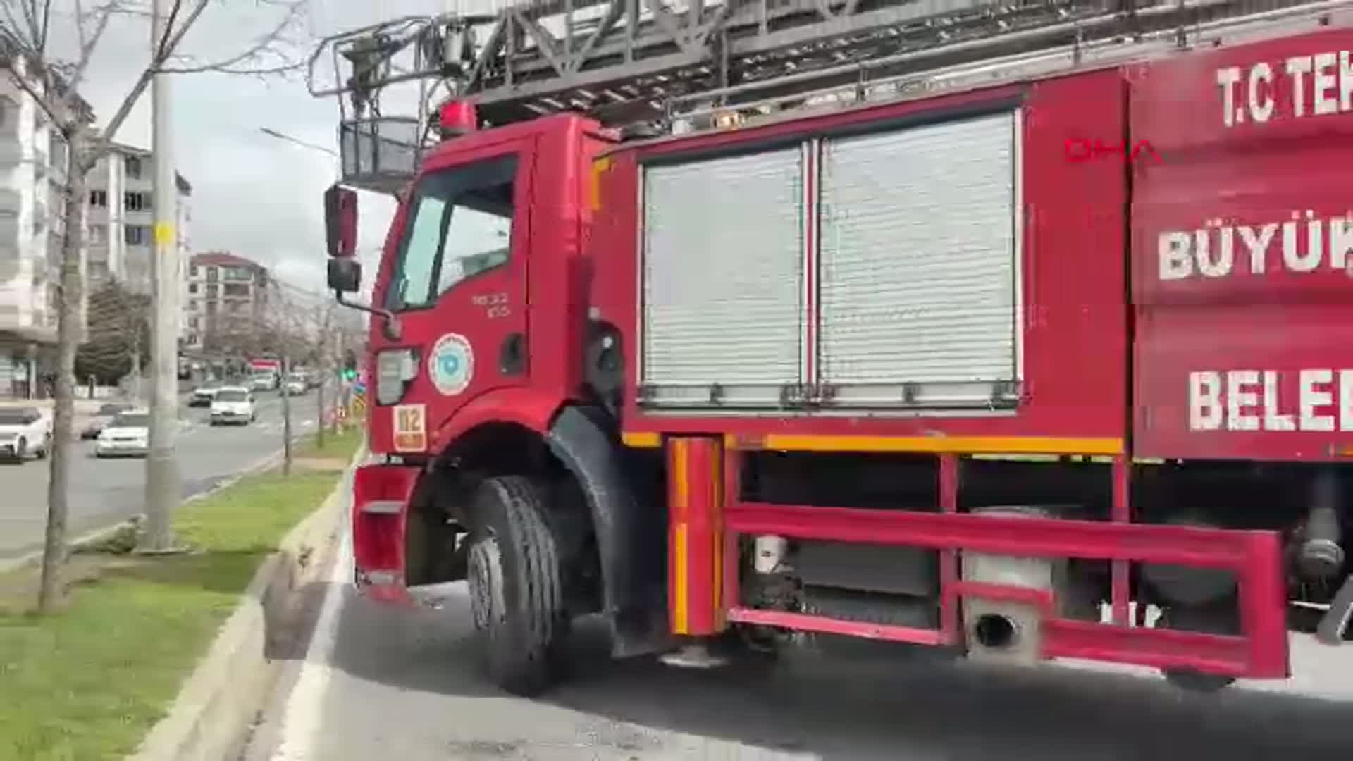 Tekirdağ'da Apartman Dairesinde Yangın Paniği