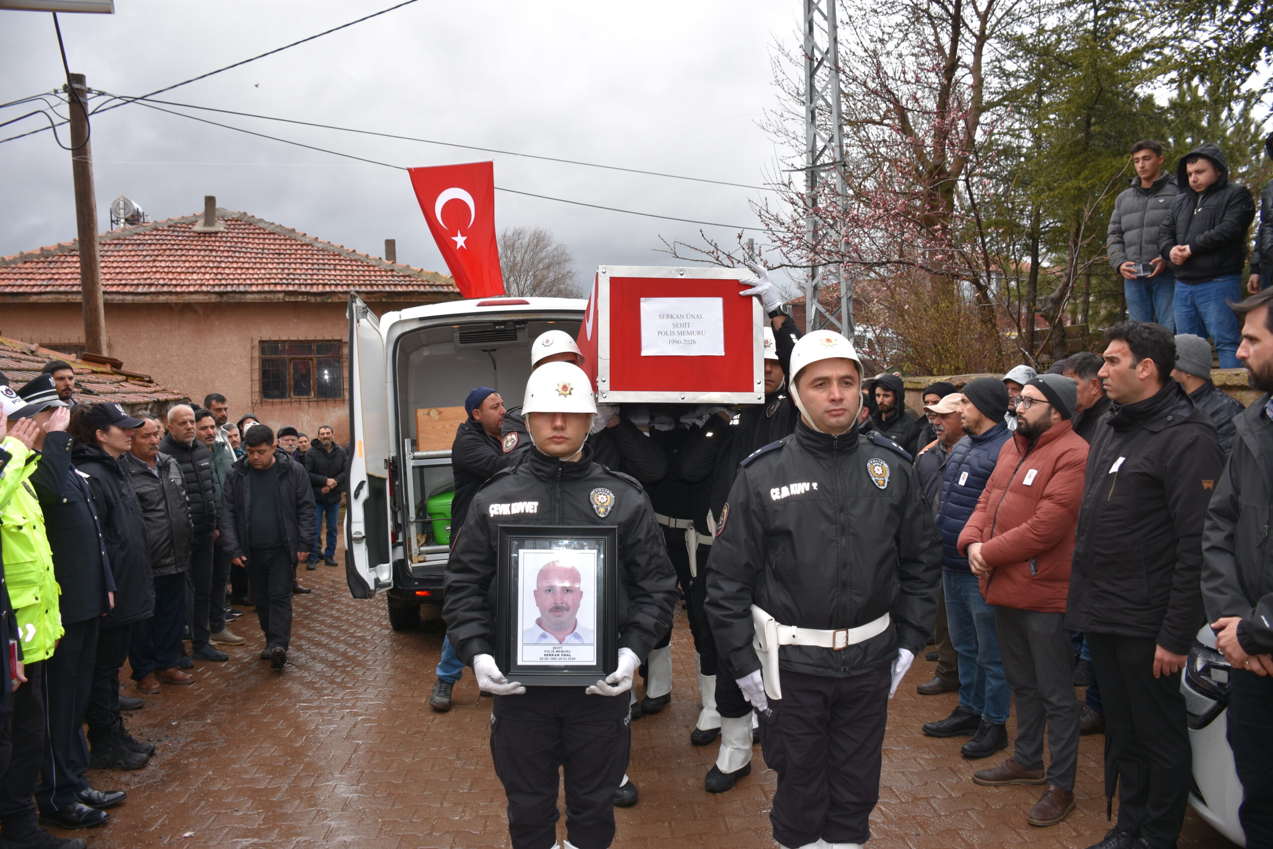 Kırıkkale'de Şehit Polis Memuru Serkan Ünal'a Son Veda