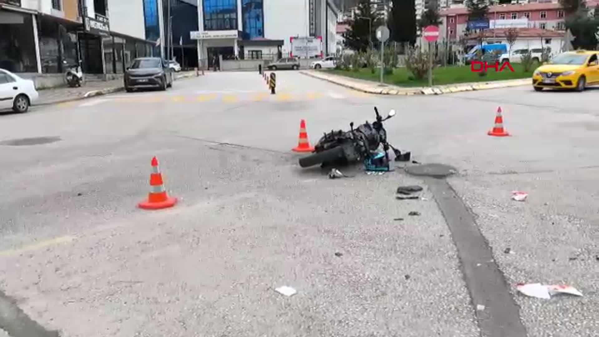 Tokat'ta Motosiklet ve Otomobilin Çarpıştığı Kaza: 2 Yaralı