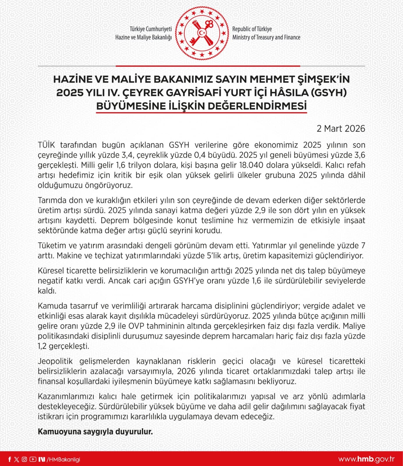 Bakan Şimşek Duyurdu: Türkiye Yüksek Gelirli Ülkeler Grubu'na Girmeye Hazırlanıyor!