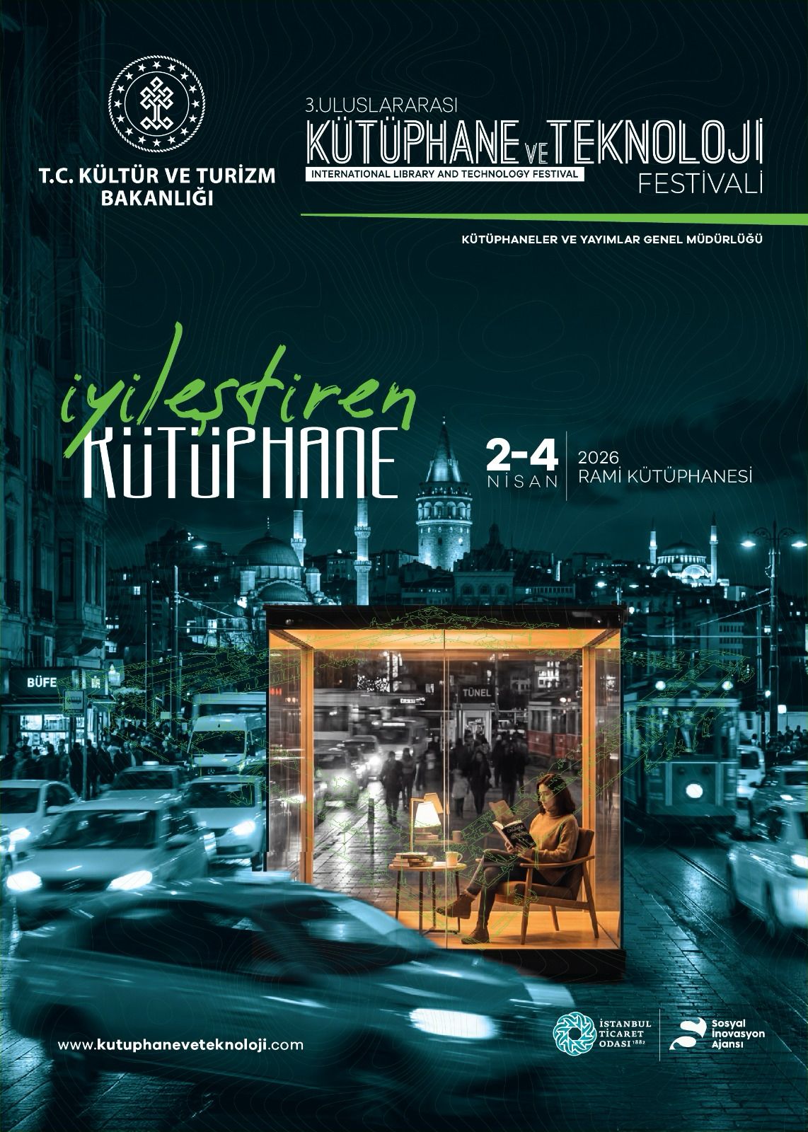 3. Uluslararası Kütüphane ve Teknoloji Festivali 2 Nisan'da Başlıyor