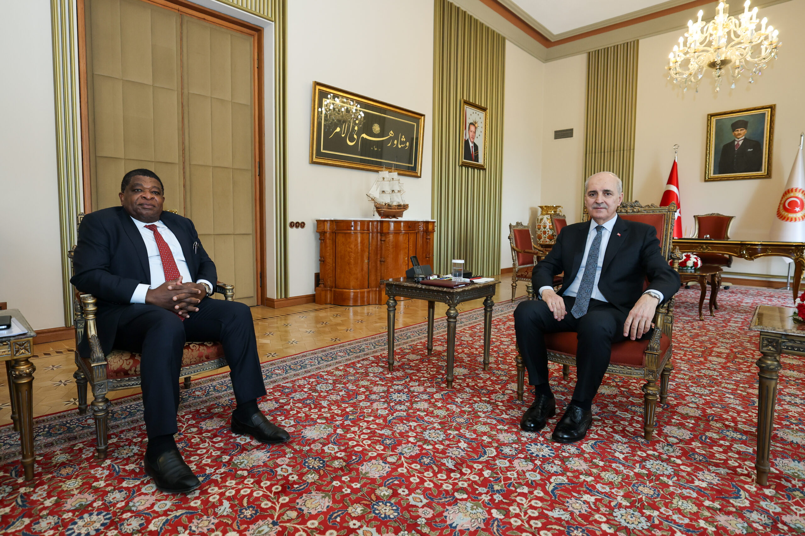 Kurtulmuş, PAB Genel Sekreteri Chungong'u Ağırladı