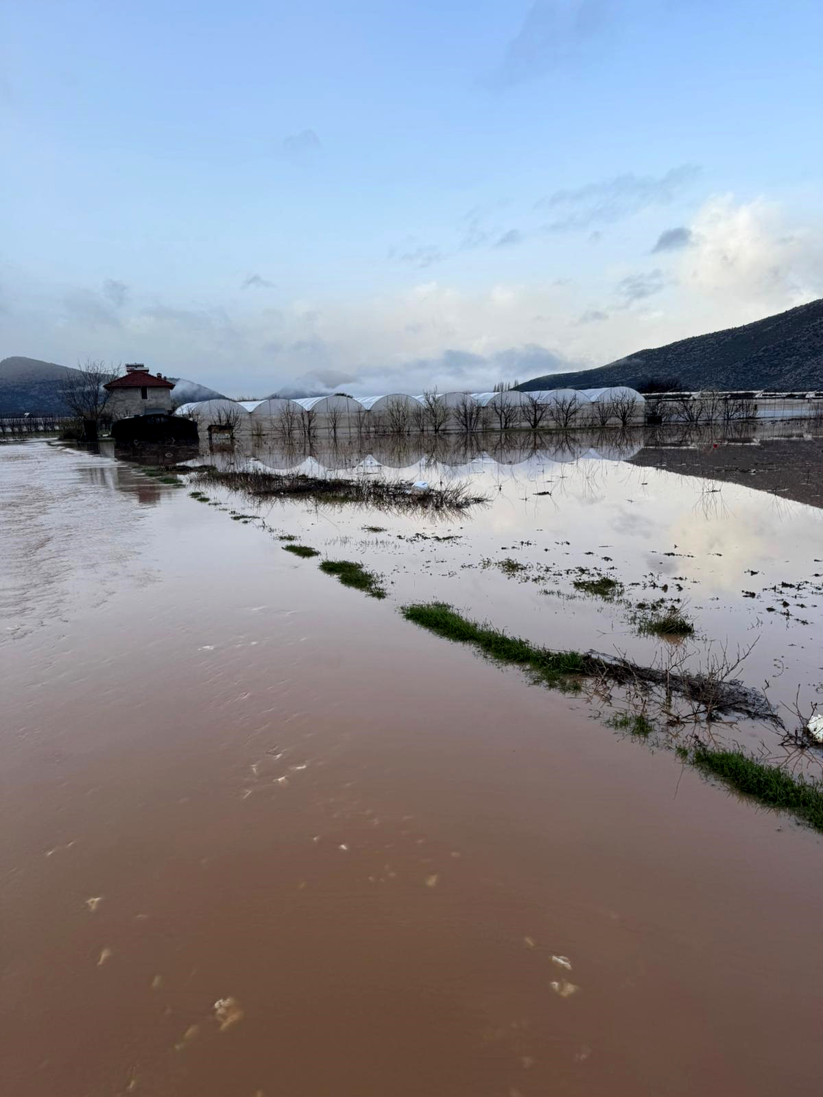 Antalya'da Şiddetli Sağanak; Dereler Taştı, Tarım Arazileri Su Altında Kaldı