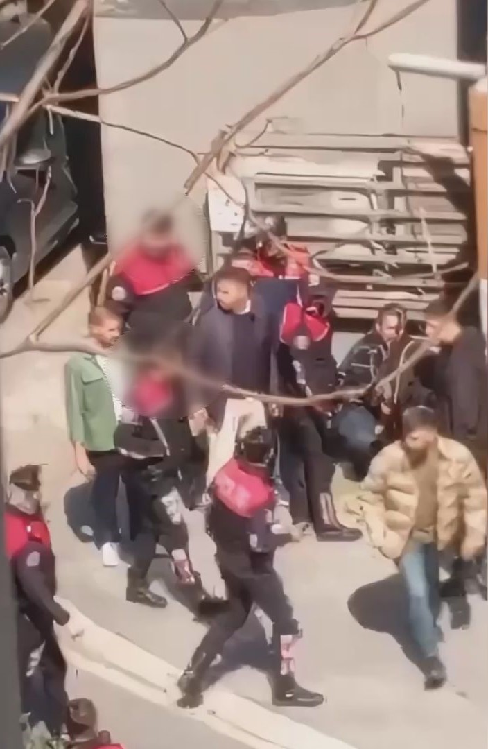 İsrail Konsolosluğu Önündeki Çatışmada Şüpheli Yakalanma Anları Kamerada