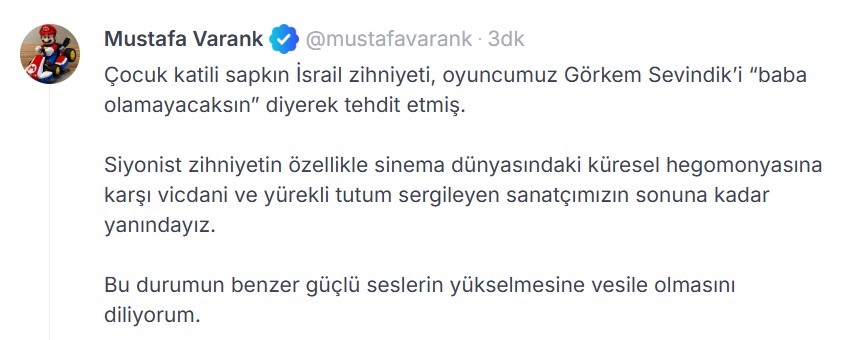 Mustafa Varank'tan 'Kadir Baba' Karakterine Destek: Yürekli Bir Ses