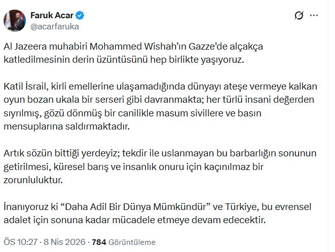AK Parti Genel Başkan Yardımcısı Faruk Acar'dan Sert Açıklamalara