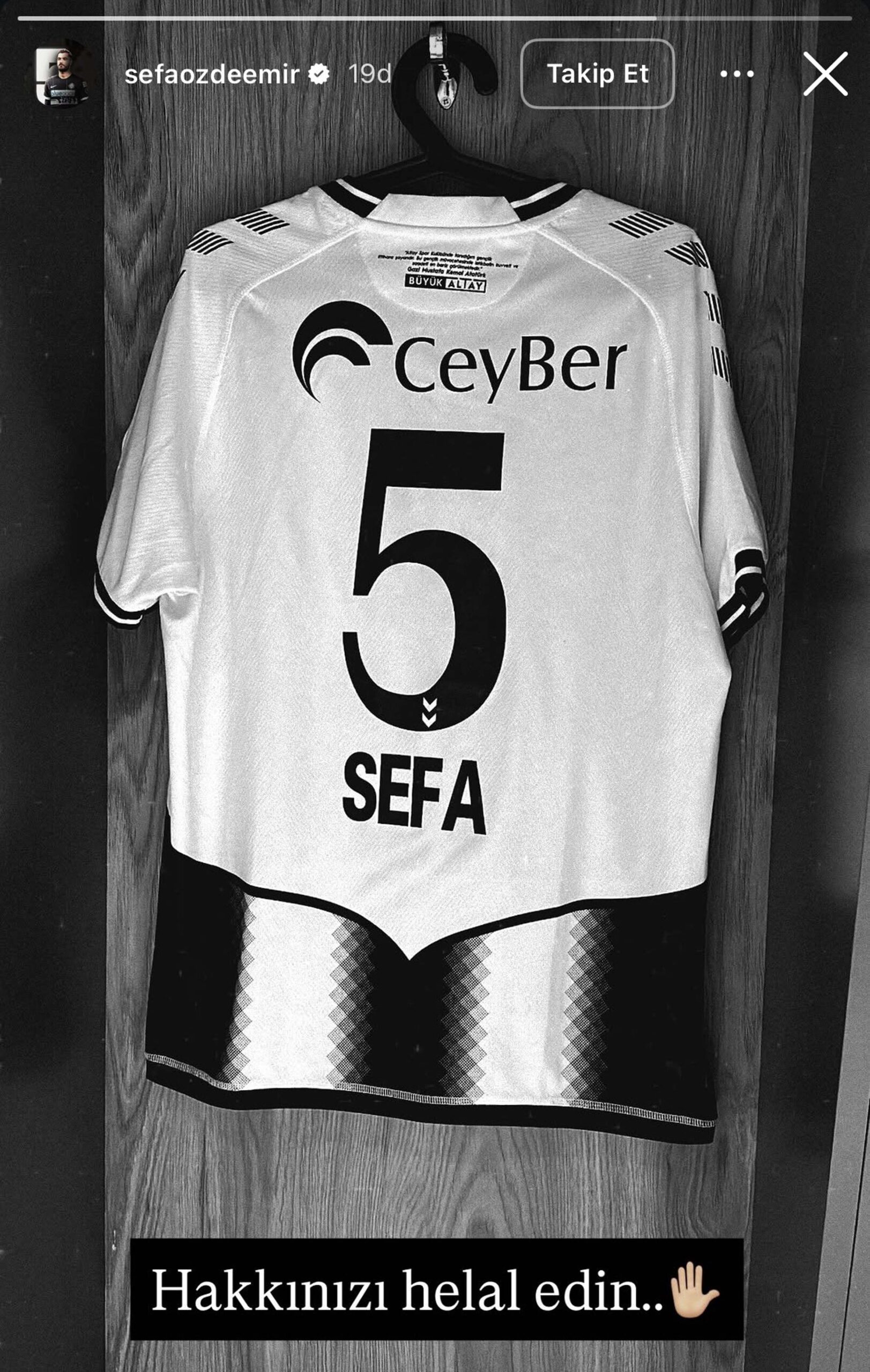 Altay'da Sefa Özdemir'den Ayrılık İhtimali