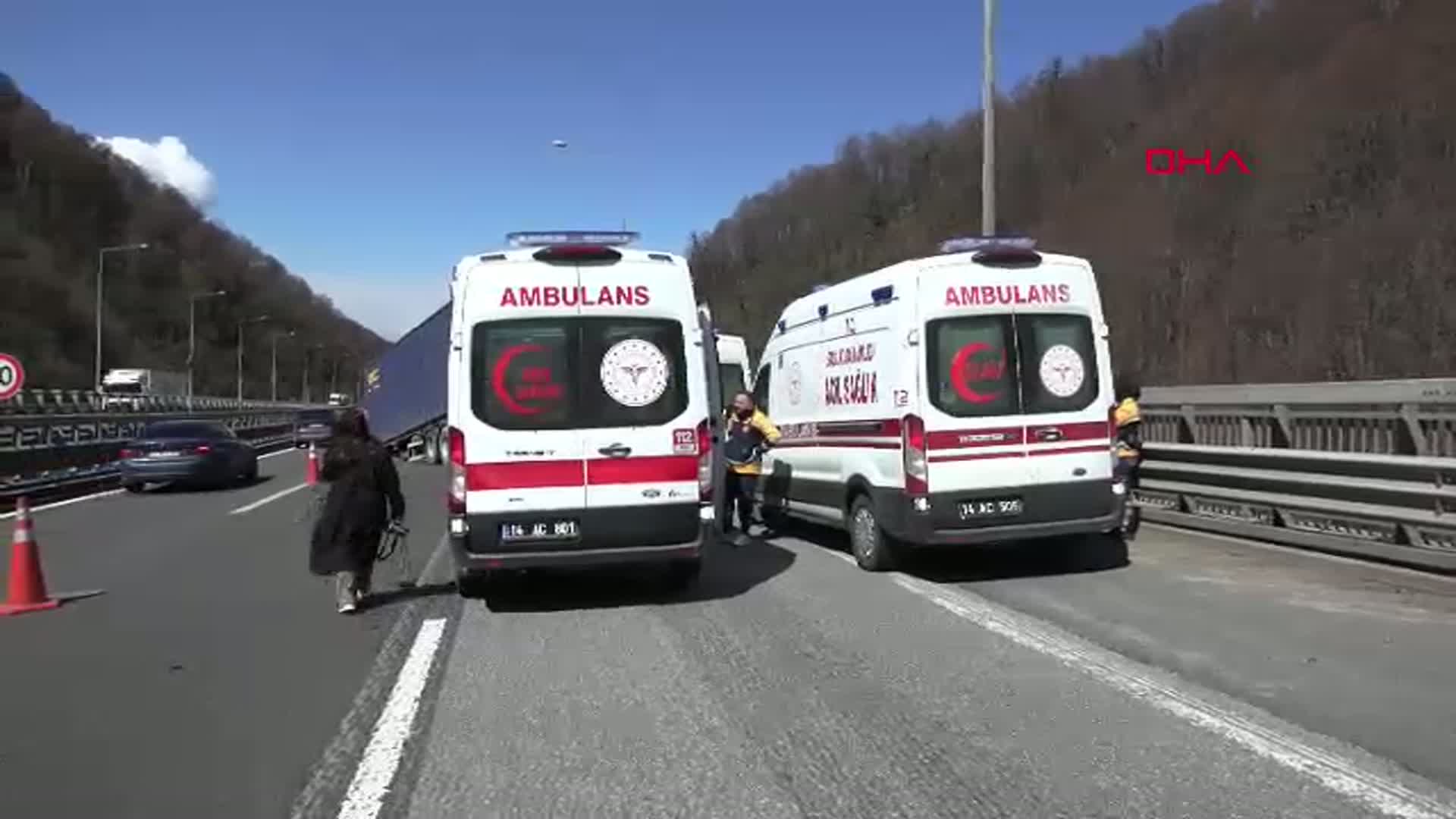 Bolu'da Beş Araçlı Zincirleme Kaza: 5 Yaralı
