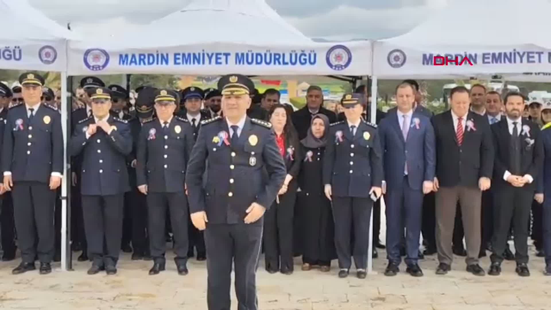 Mardin’de Polis Haftası Töreninde Gara Şehidi Vedat Kaya Anıldı