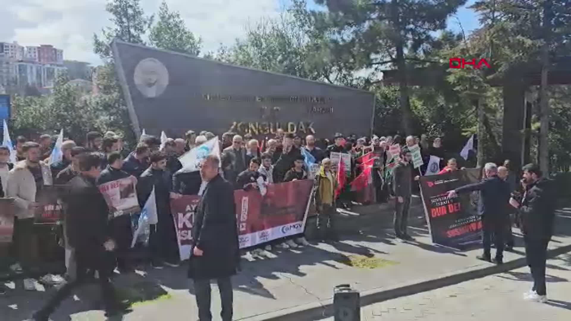 Zonguldak'ta Gazze İçin Eylem: İsrail'e Tepkiler Yükseliyor
