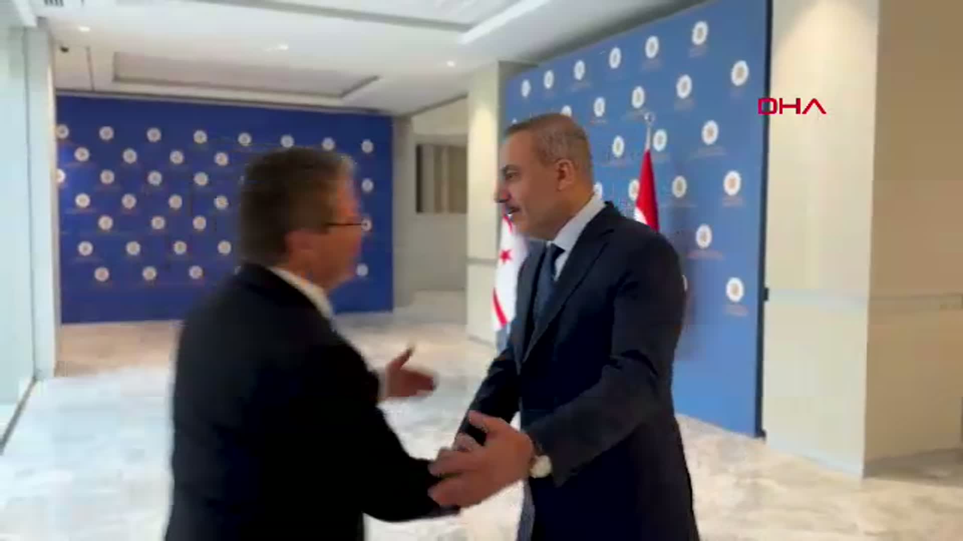 Dışişleri Bakanı Hakan Fidan, KKTC Başbakanı Ünal Üstel ile Ankara'da Görüştü