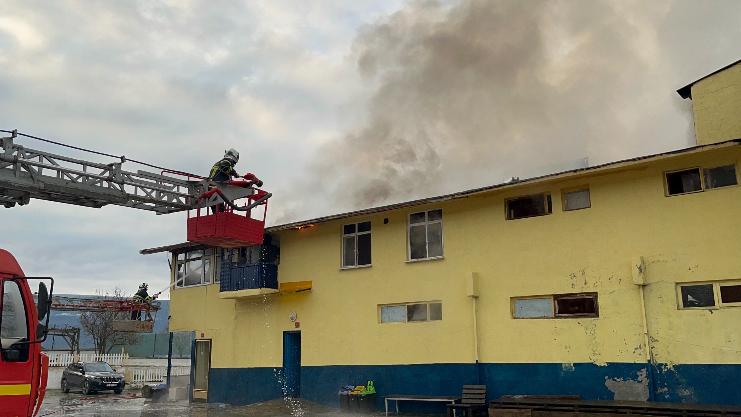 Kastamonu'da Tekstil Fabrikasında Yangın Paniği
