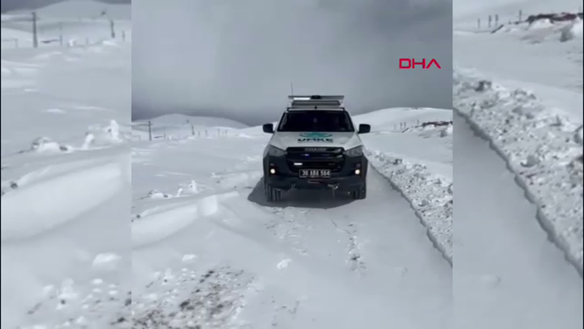 Kars'ta Kapatılan Yol Tüm Engelleri Aştı: Rahatsızlanan Kadın İçin UMKE Seferber Oldu
