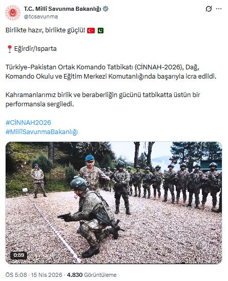 Türkiye ve Pakistan Askerlerinden Ortak Komando Tatbikatı