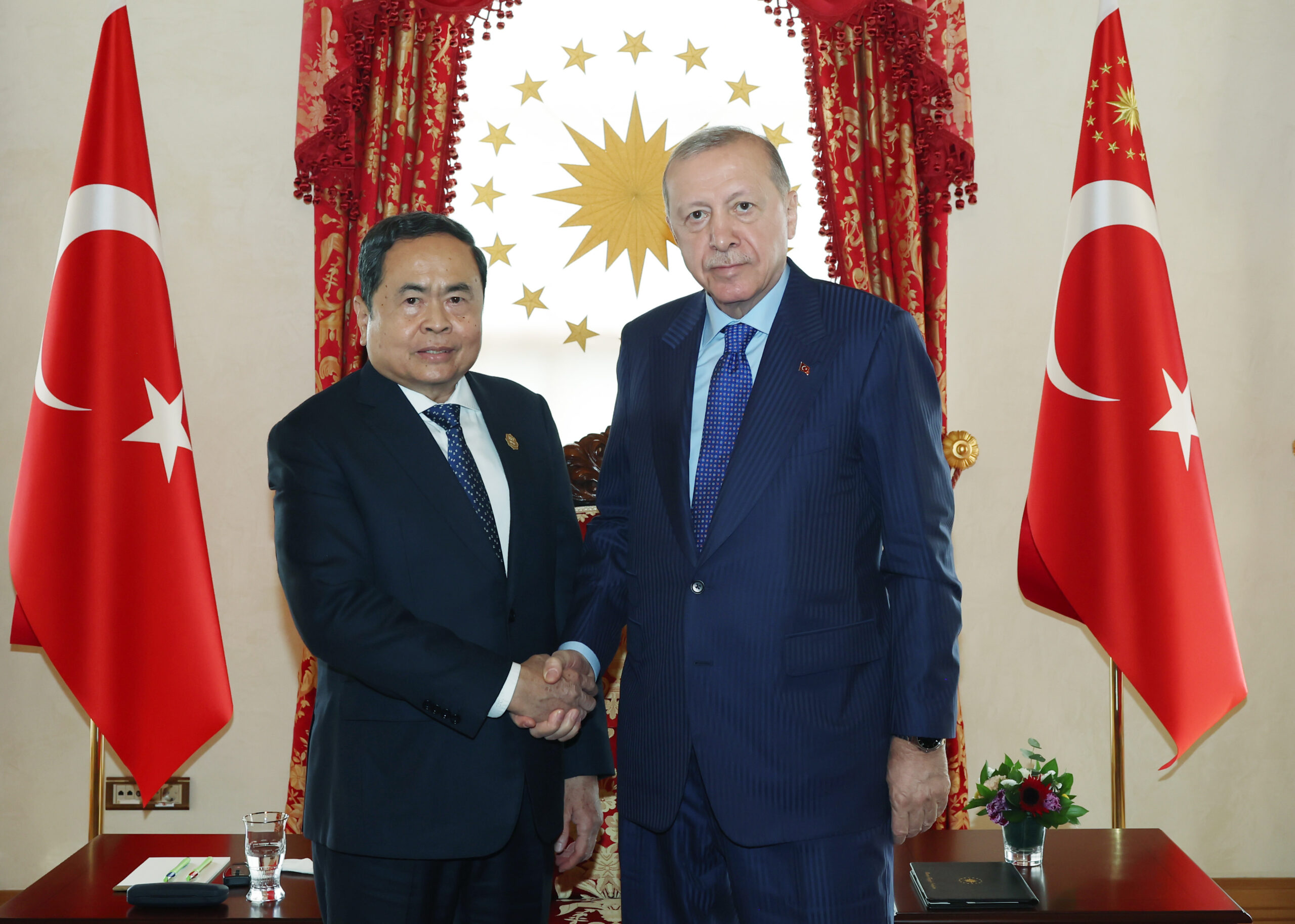 Cumhurbaşkanı Erdoğan, Vietnam Meclis Başkanı'nı Ağırladı