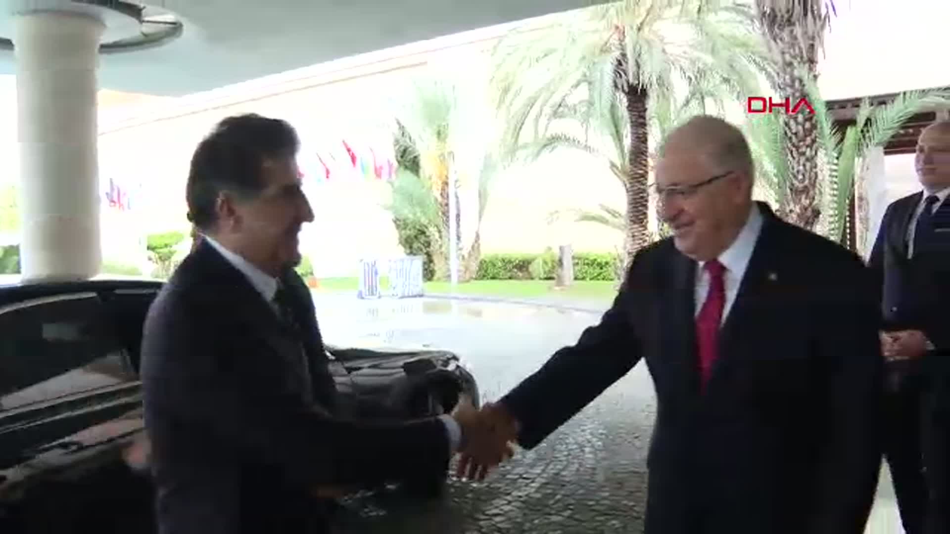 Bakan Güler, IKBY Başkanı Neçirvan Barzani ile Antalya'da Buluştu